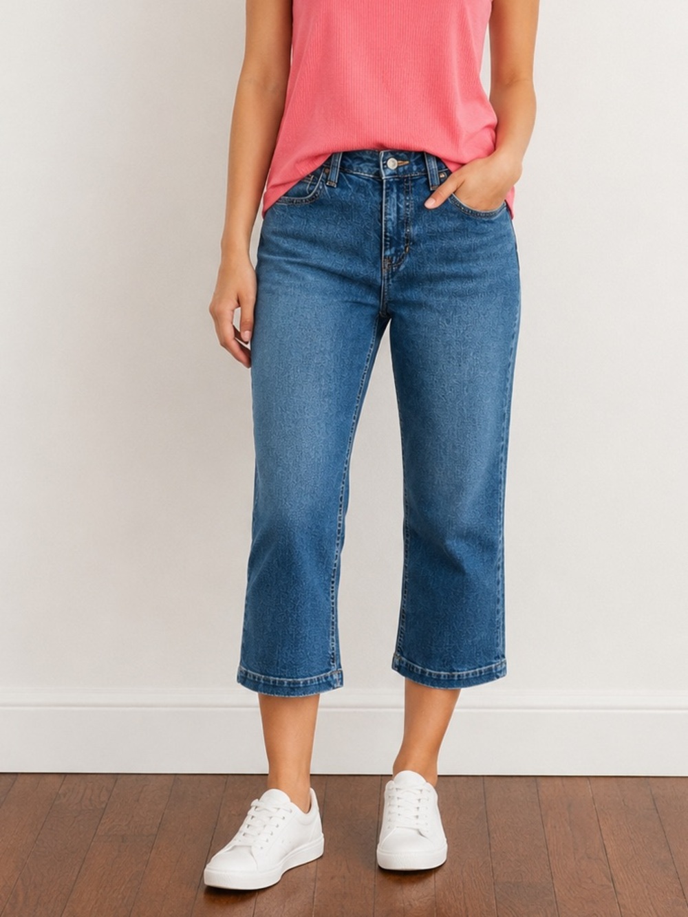 Gap Bootcut Capri Jeans Women’s 6 Blue Denim Cotton Stretch  Mid-Rise Y2K